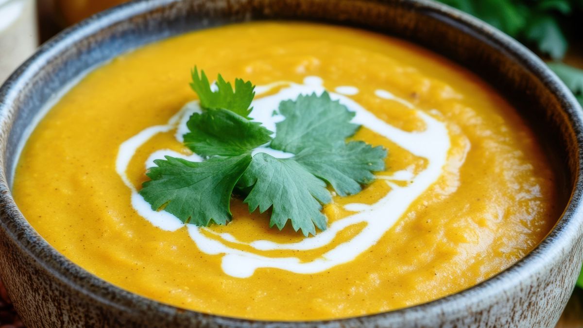 Krem z batatów i soczewicy porządnie cię nasyci