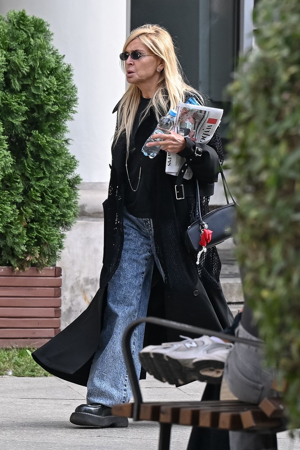 Monika Olejnik "przyłapana" na mieście. Woził ją szofer