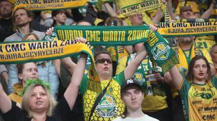 Aluron CMC Warta Zawiercie - Asseco Resovia. Pierwszy mecz półfinału play off PlusLigi w Arenie Sosnowiec rozgrzał kibiców