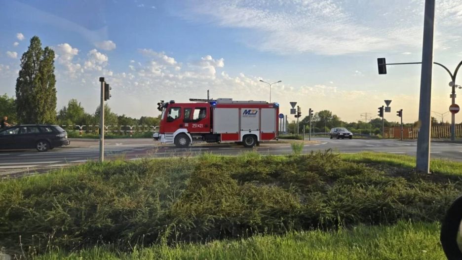 Pożar hali w Skórzewie