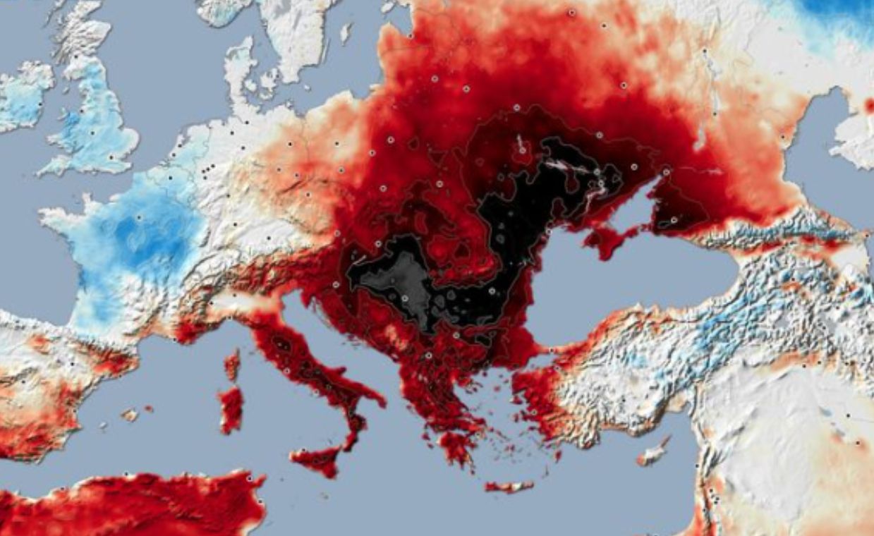 Południe Europy na czerwono. Takiego upału jeszcze nie było