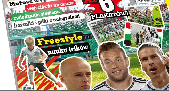 Legia Warszawa z dwumiesięcznikiem „Młoda Legia” dla nastolatków, wydawcą Edipresse Polska