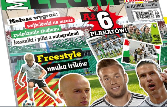 Legia Warszawa z dwumiesięcznikiem „Młoda Legia” dla nastolatków, wydawcą Edipresse Polska