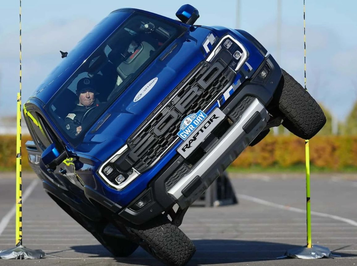 Ford Ranger Raptor during the test