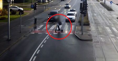 Miał czerwone światło. 15-latek je zignorował. Dramatyczne nagranie