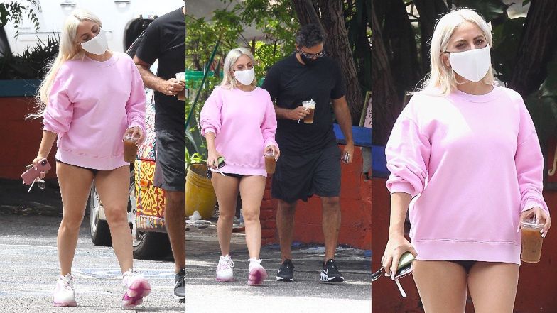 Lady Gaga paraduje po ulicy bez spodni