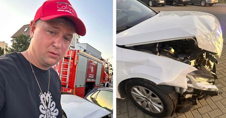 Gwiazdor disco polo miał groźny wypadek. Z samochodu został wrak. "Dziękujemy, że żyjemy"
