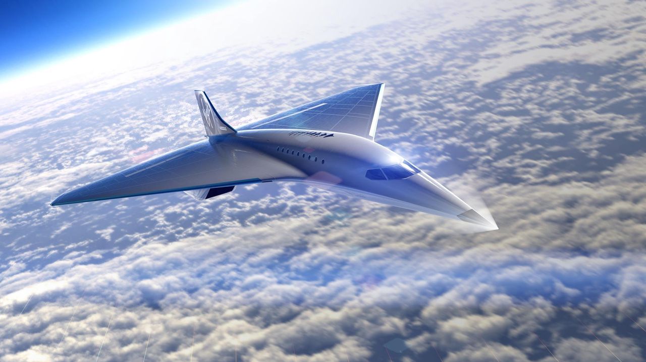 Naddźwiękowy odrzutowiec nowej generacji. Boom Overture to przyszłość lotnictwa - Naddźwiękowy samolot pasażerski Boom Overture - wizualizacja