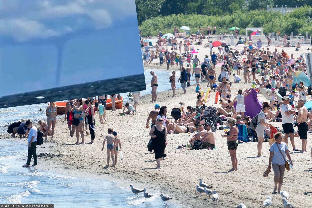 Nietypowe zjawisko nad Bałtykiem. Było widoczne z plaży w Jastarni