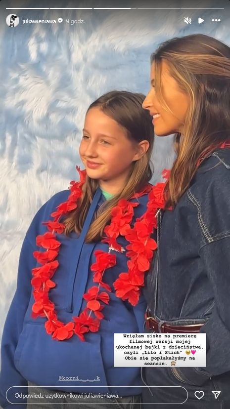 Julia Wieniawa z siostrą