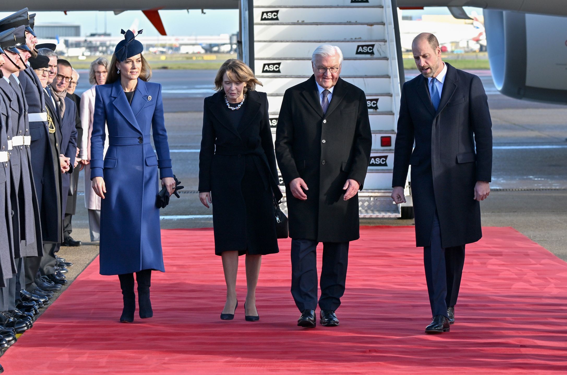Księżna Kate i książę William witają prezydenta Niemiec