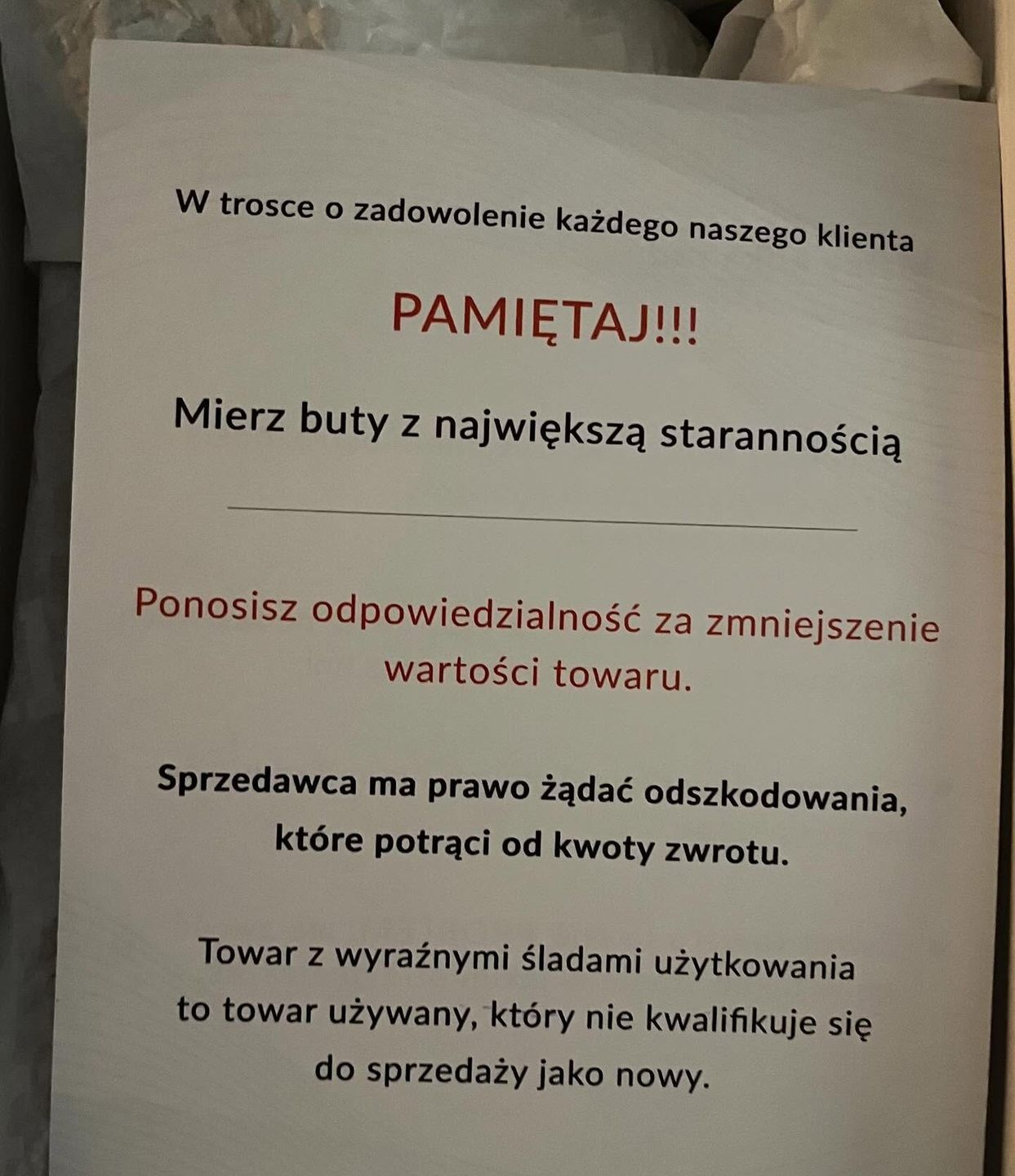 Internautka pokazała karteczkę ze sklepu 