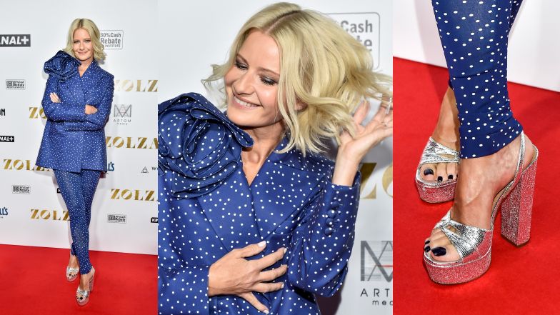 Małgorzata Kożuchowska na premierze filmu "Zołza"