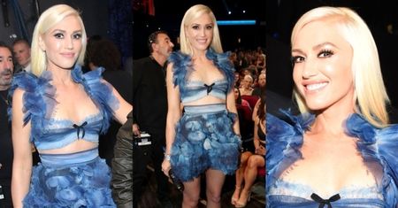 Gwen Stefani w staniku z falbanami