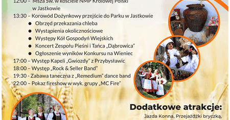 Dożynki Gminy Jastków 2019 – program wydarzenia