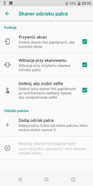 HTC U12+ czytnik