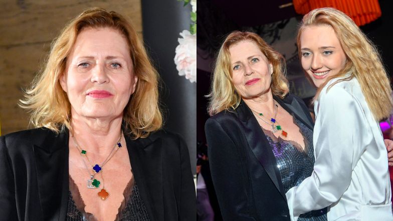 Grażyna Szapołowska pozuje z wnuczką na pokazie filmu córki