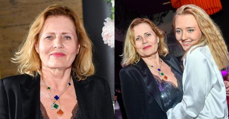 Elegancka Grażyna Szapołowska pozuje z wnuczką na pokazie filmu córki (ZDJĘCIA)
