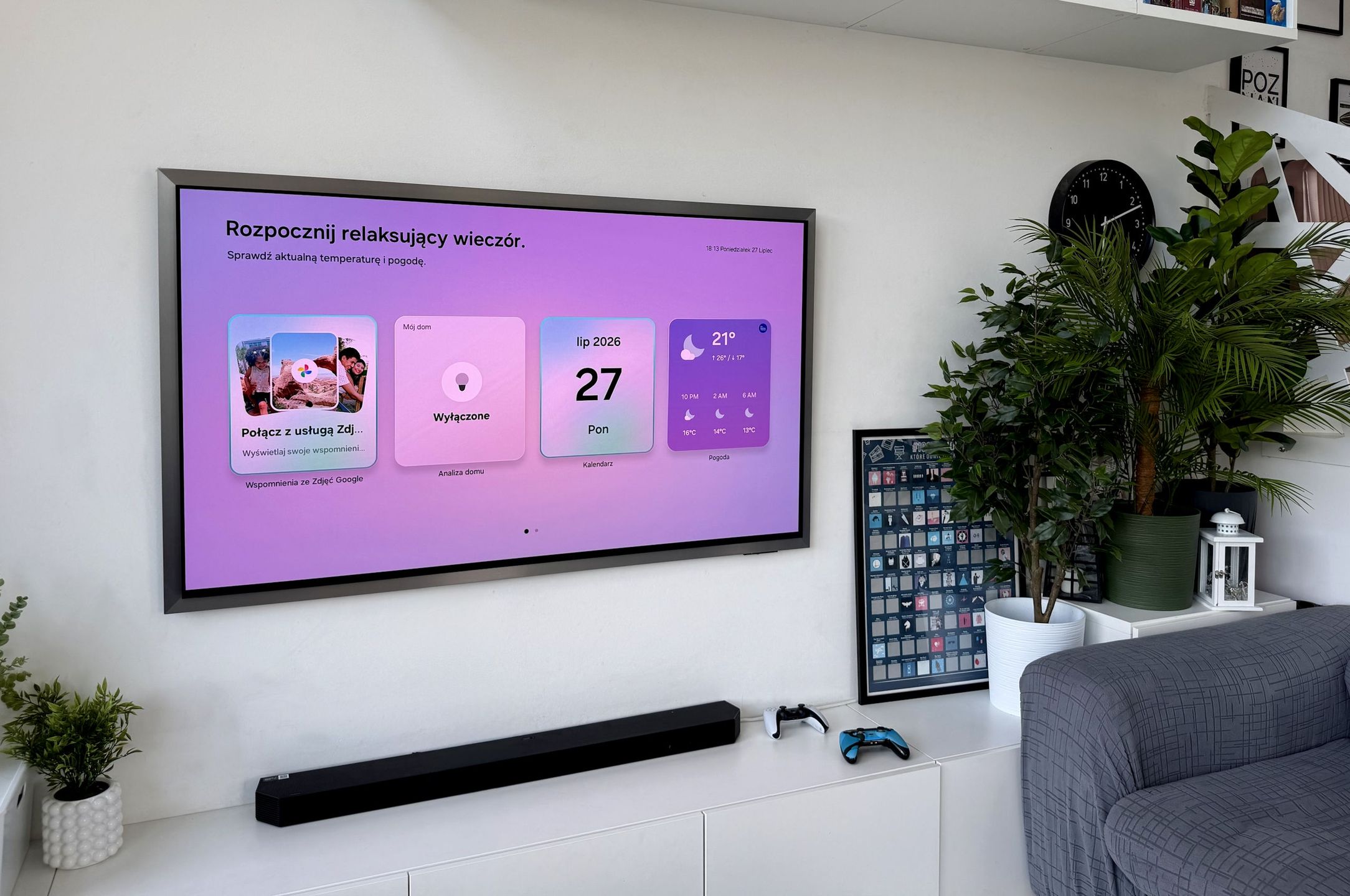 Samsung OLED S99H - tryb "powitania" aktywowany ruchem