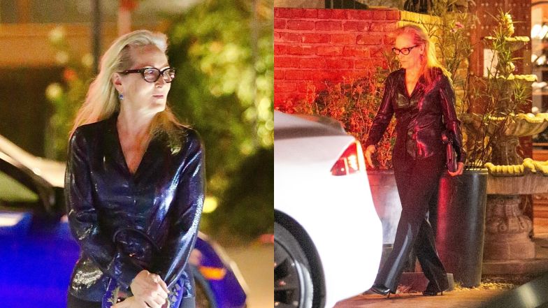 Odstawiona Meryl Streep na PIERWSZYCH zdjęciach po ogłoszeniu rozstania z mężem. Uwagę paparazzi przykuła... OBRĄCZKA (ZDJĘCIA)