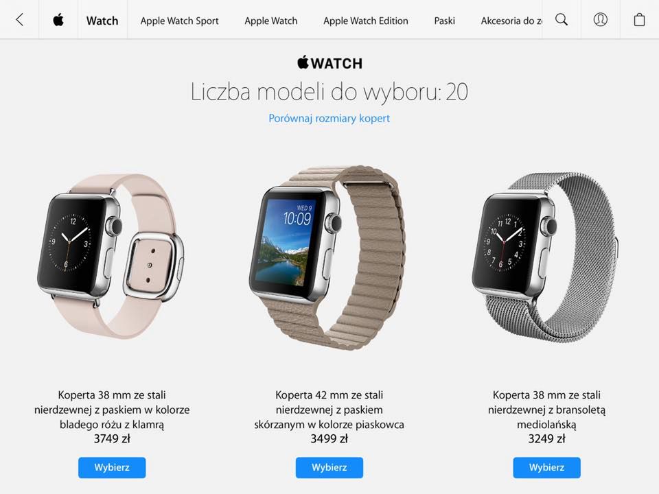 Apple Watch zmierza do Polski. Oto polskie ceny. Aktualizacja: jest i data premiery 11