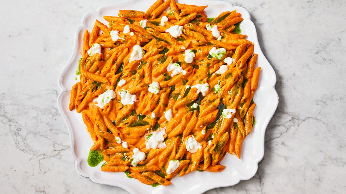 Makaron z papryką ze słoika