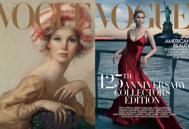 Jennifer Lawrence na CZTERECH okładkach wrześniowego "Vogue'a"