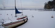 Rybnik: Zalew skuty lodem. Woda w tym zbiorniku bardzo rzadko zamarza