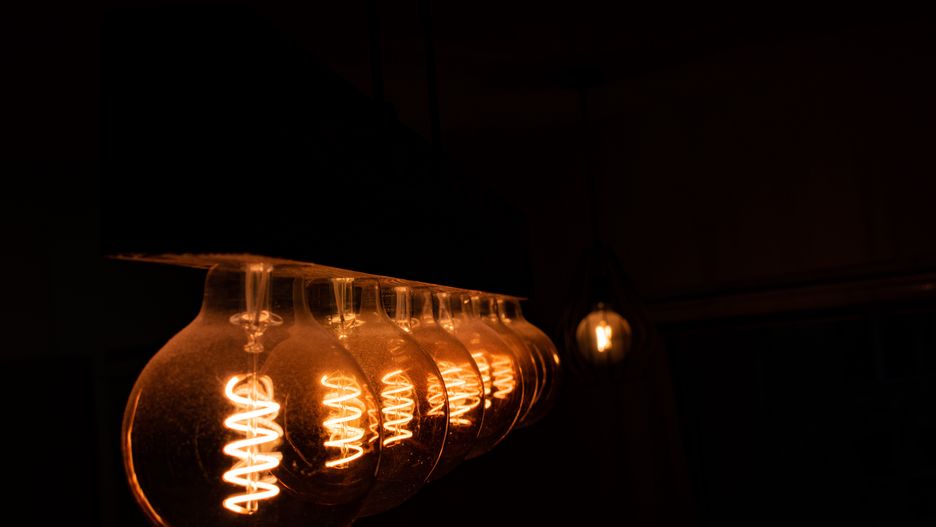 lampa, żarnik, stare, spirala, noc, znicz, bulwa, blask, barwa