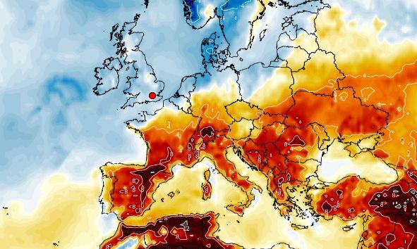 Pogoda szaleje. Do Europy wkraczają ekstremalne upały (Wxcharts)