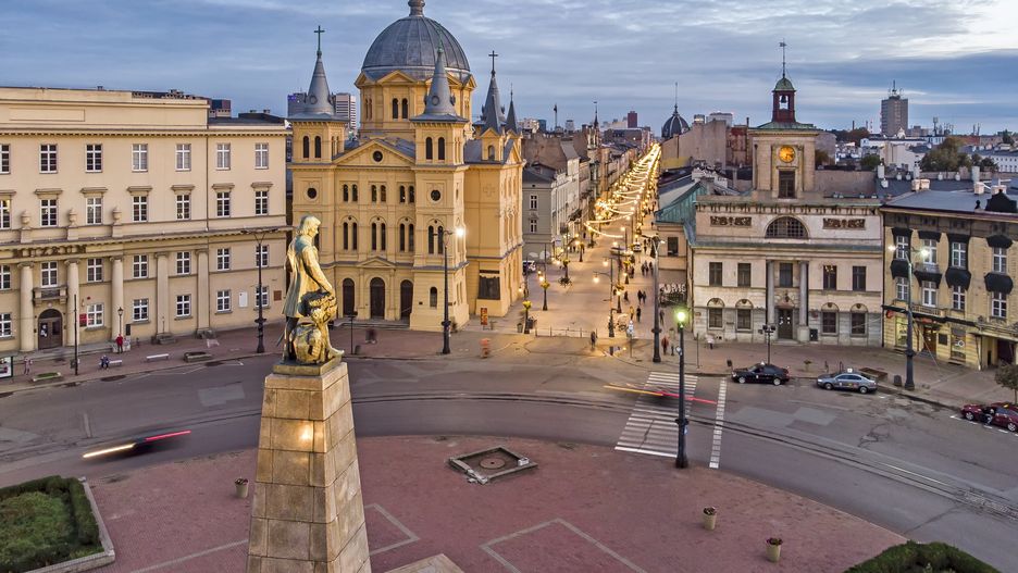 Plac wolności w Łodzi