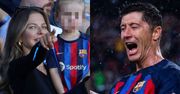 Anna Lewandowska z wystrojoną w barwy katalońskiego klubu córką ENTUZJASTYCZNIE kibicują Robertowi podczas meczu (ZDJĘCIA)