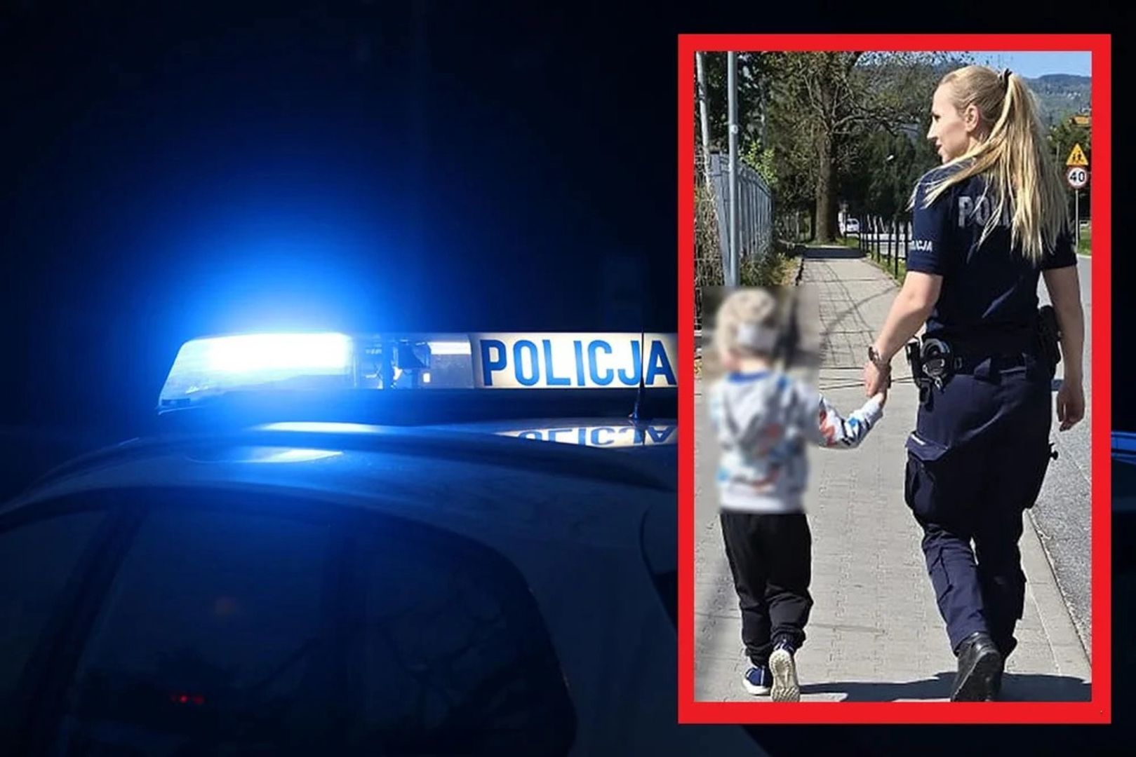 Mały chłopiec w Bystrzycy Kłodzkiej chodził sam przy ruchliwej drodze