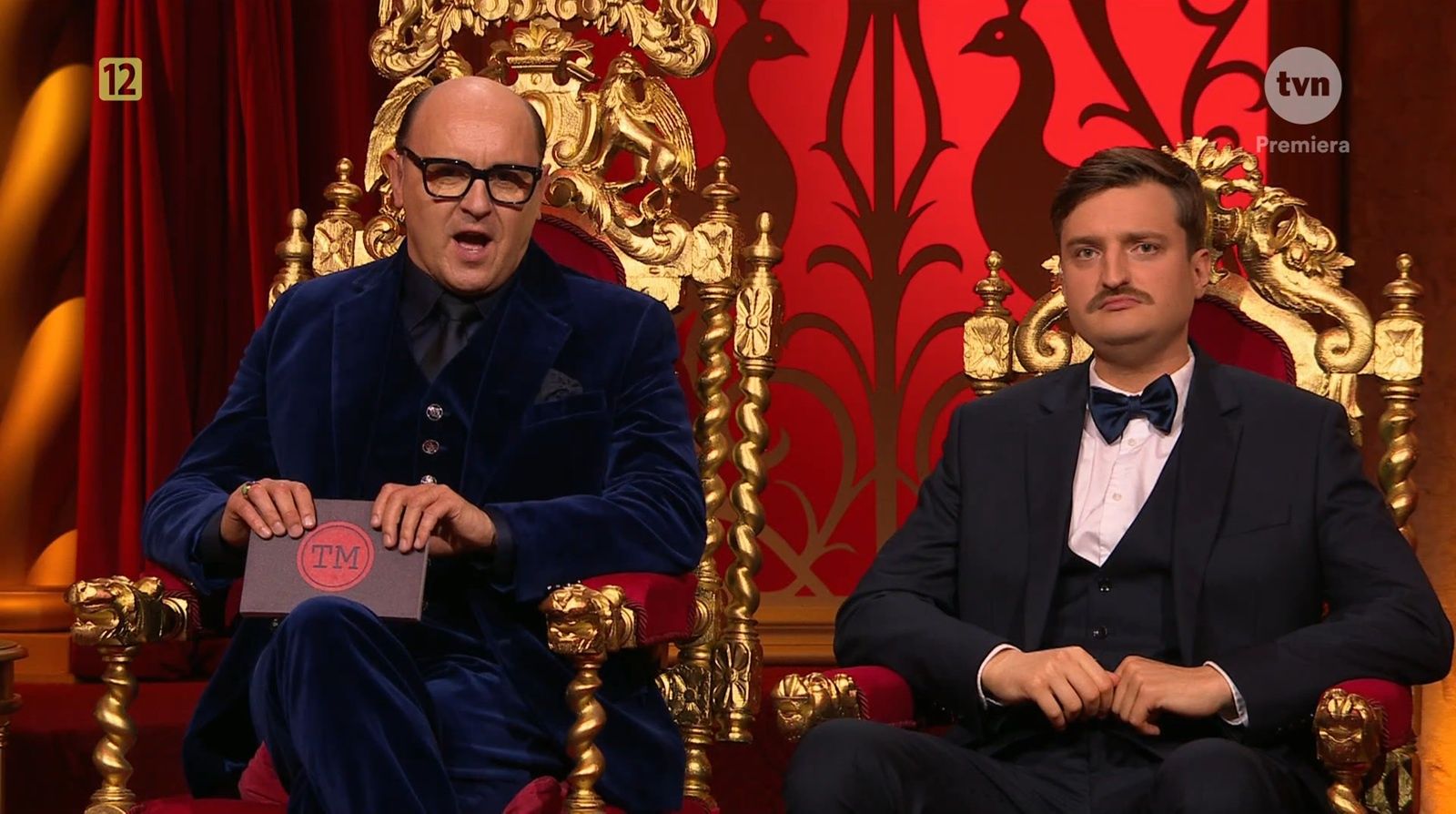 Adam Woronowicz i Cezary Sikora w programie "Taskmaster"