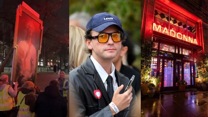 Arek Kłusowski udostępnił nagranie z PROTESTU MODLITEWNEGO przed restauracją "Madonna" w centrum Warszawy 