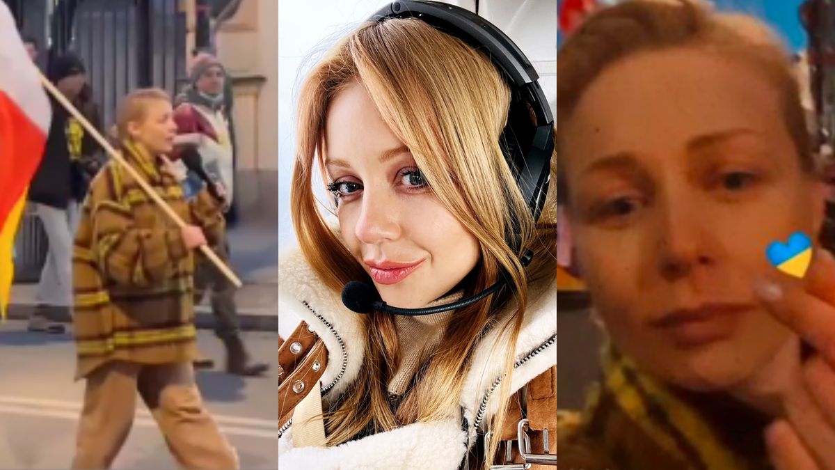 Ukraińska gwiazda Tina Karol wzięła udział w proteście w Warszawie 