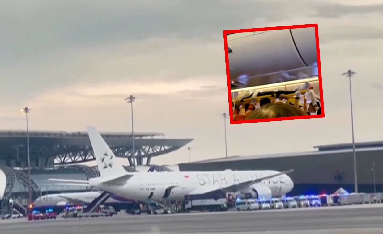 Singapore-bound flight leaves over 70 injured, 1 dead
