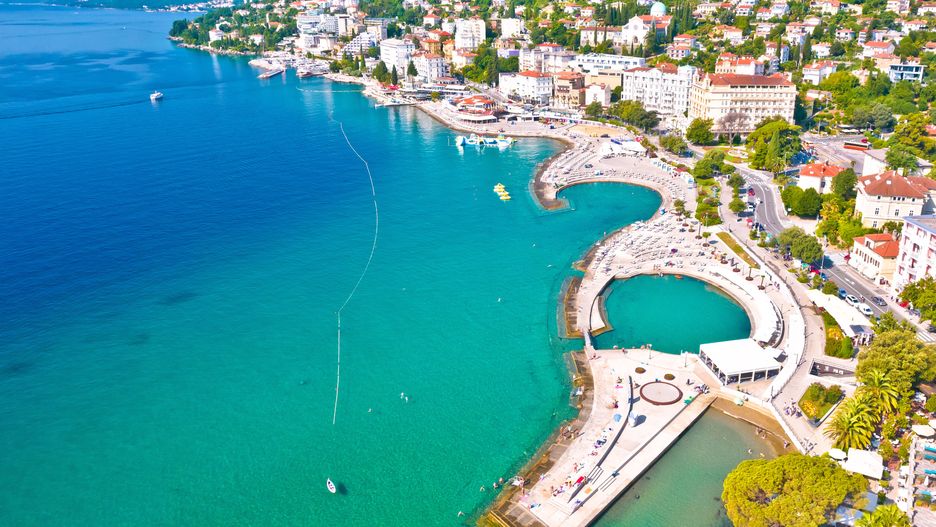 Opatija z lotu ptaka