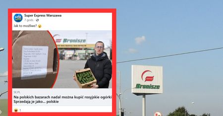 Gotówka płynie spod Warszawy na Kreml. Rosyjskie warzywa kupisz od ręki