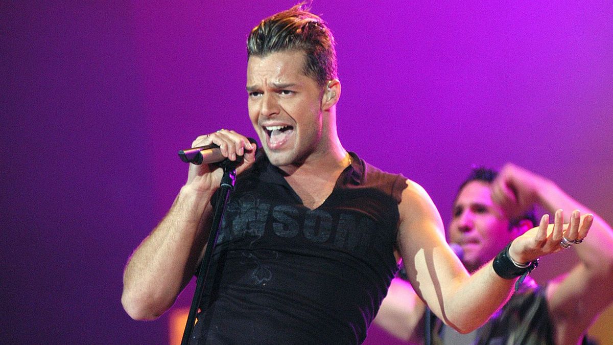 scena z: Ricky MartinSK: Sopot 2003, sierpie� 2003, Festiwal Piosenki Sopot 2003fot. Niemiec/AKPA