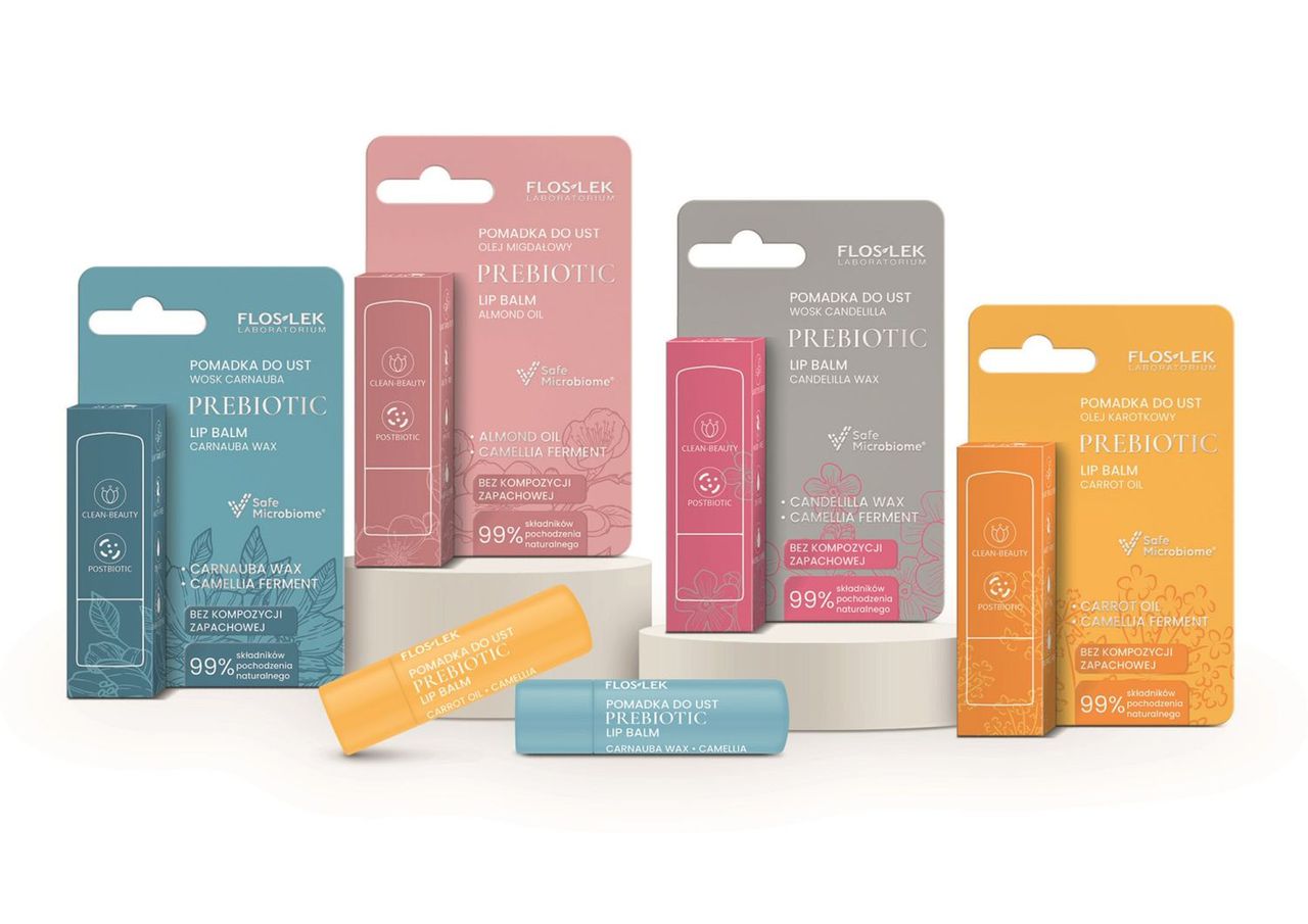 Prebiotyczne pomadki do ust
