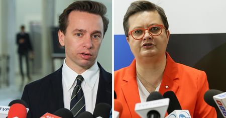 Spięcie w programie na żywo. W rolach głównych: Lubnauer i Bosak