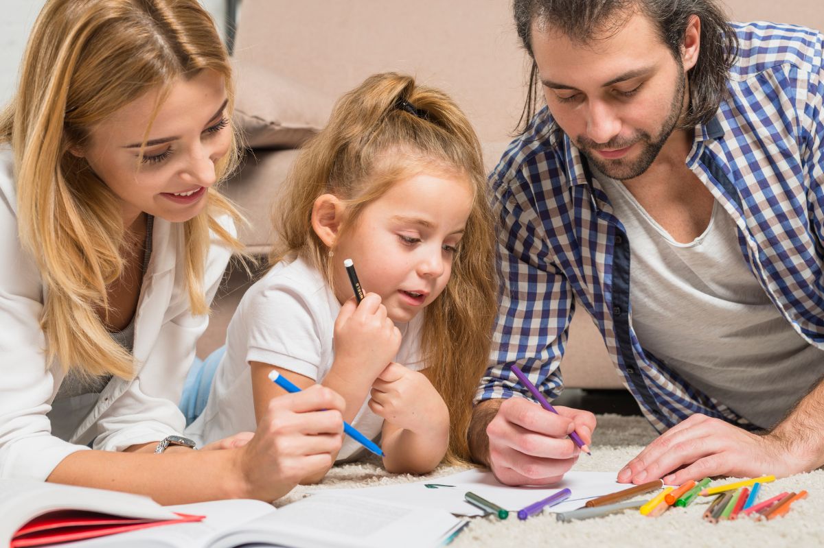 Child's study with parents