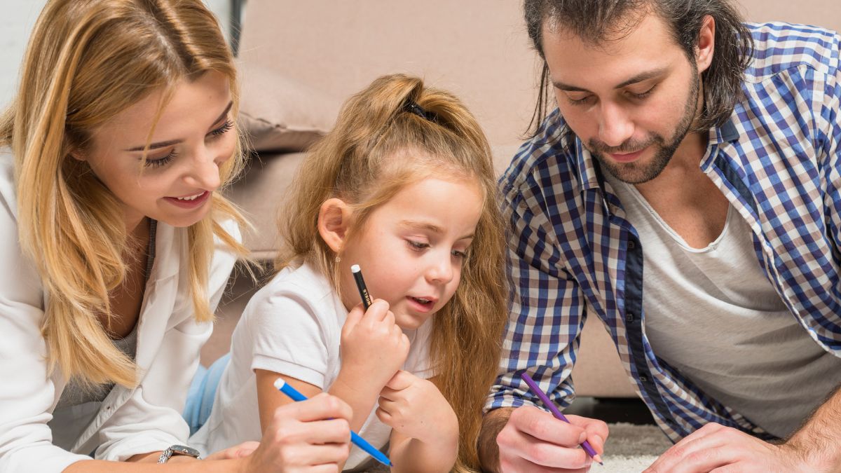 Nauka dziecka z rodzicami