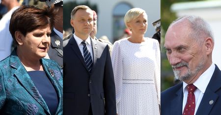 Beata Szydło, Dudowie i dumny Antoni Macierewicz podziwiają wojskową defiladę (ZDJĘCIA)