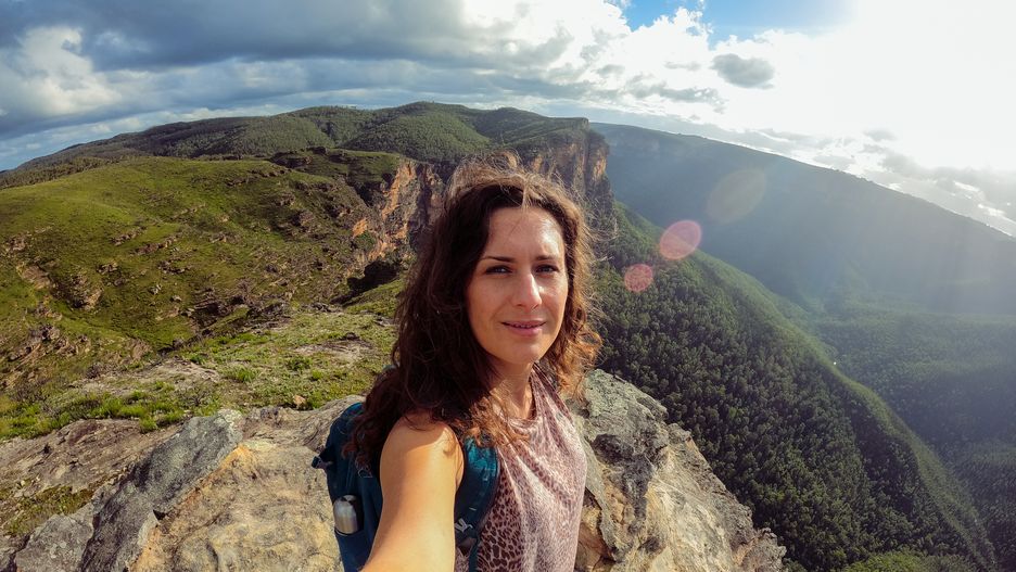 Ania w Blue Mountains 