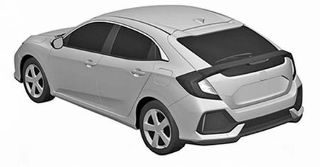 Honda Civic X w wersji produkcyjnej na ilustracjach patentowych?