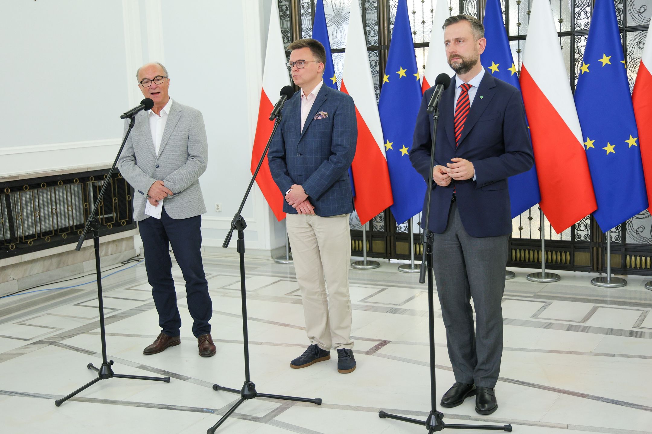 Wodzimierz Czarzasty, Szymon Hołownia, Władysaw Kosiniak-Kamysz
