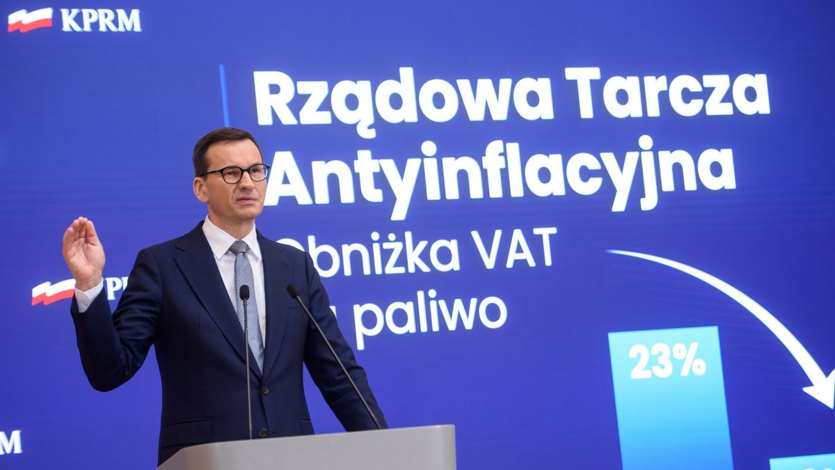 Konferencja prasowa premiera Mateusza Morawieckiego
29.07.2022 Warszawa Konferencja premiera Mateusza Morawieckiego n/z Mateusz Morawiecki
fot. Zbyszek Kaczmarek/REPORTER
Zbyszek Kaczmarek/REPORTER