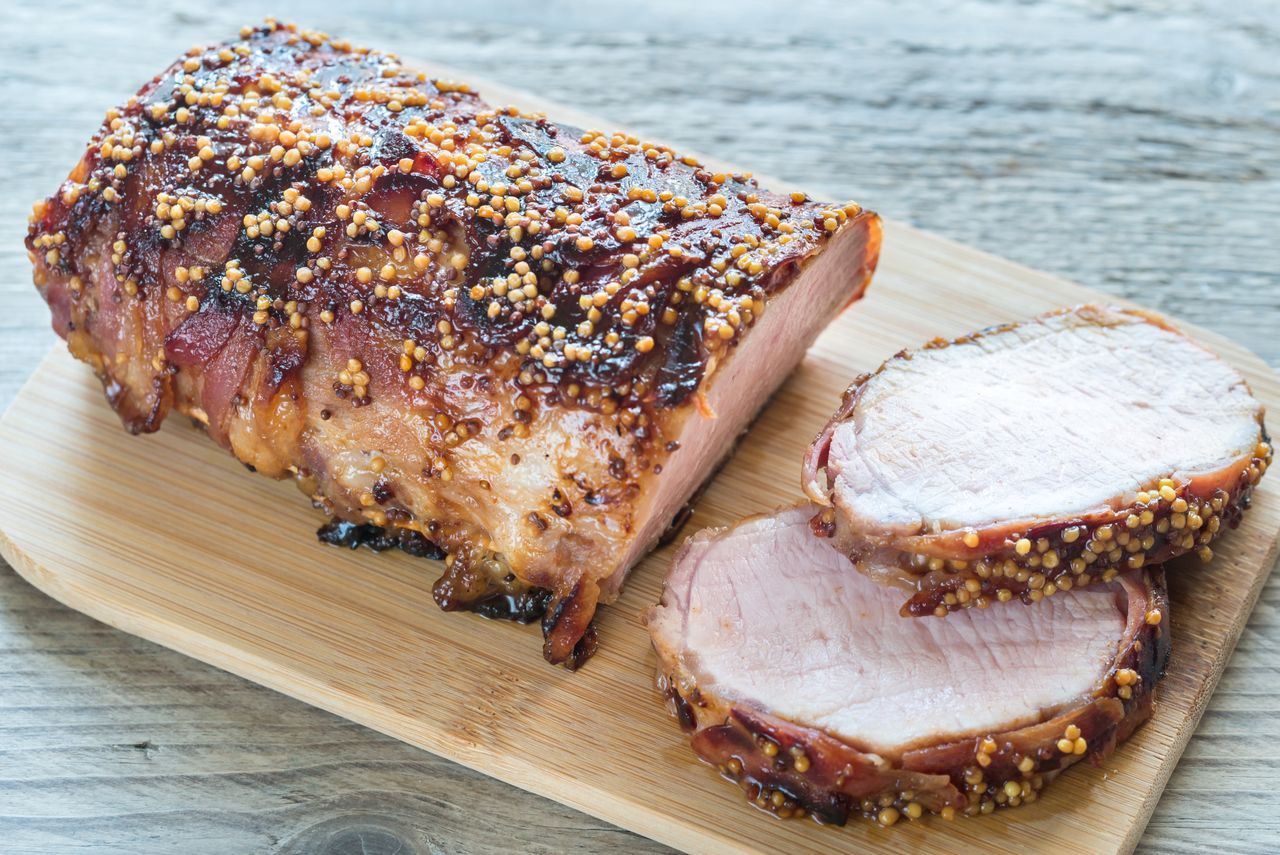 My mother-in-law shared a recipe for roasted pork loin. She adds an unusual ingredient